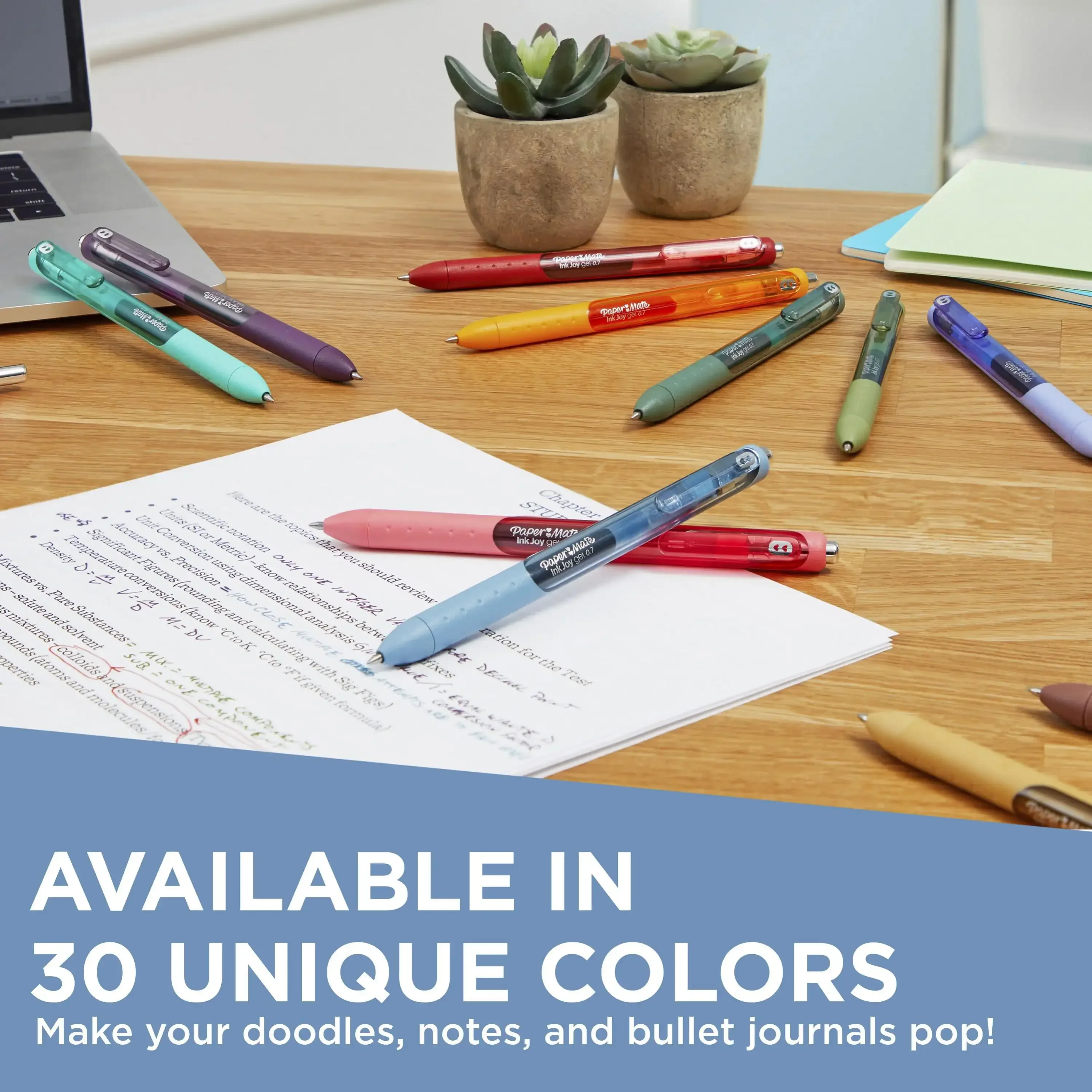 Gel Pens 0.7mm Medium Point, 22 Vibrant Colors Set for Smooth Writing, Ideal for Students, Office & Art Craft Projects