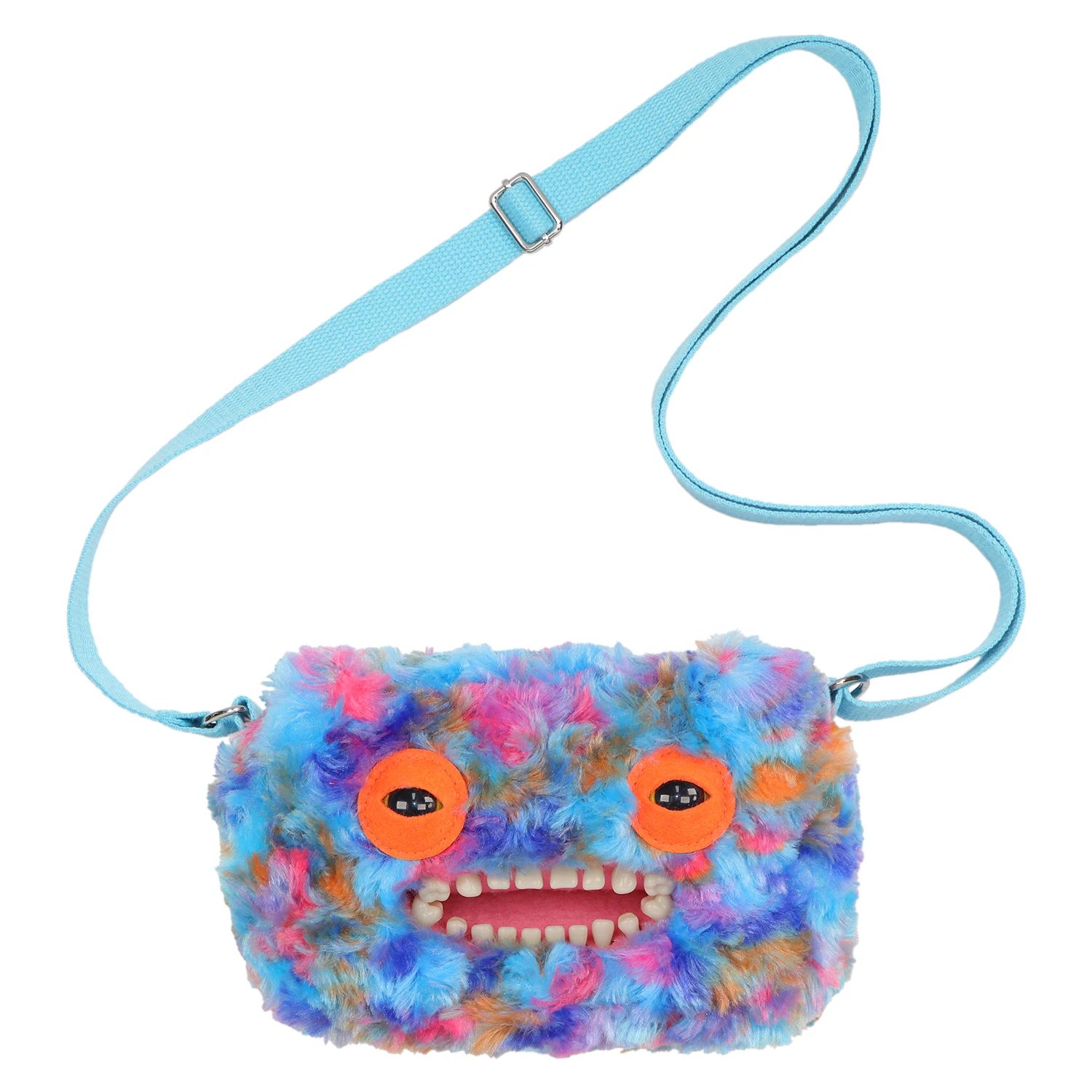 Original Fuggler Hässliche Zähne Monster Plüschtiere Schultertasche Fuggler Weitaugiger Seltsamer McStinkles Katze Plüsch Umhängetasche Geschenke