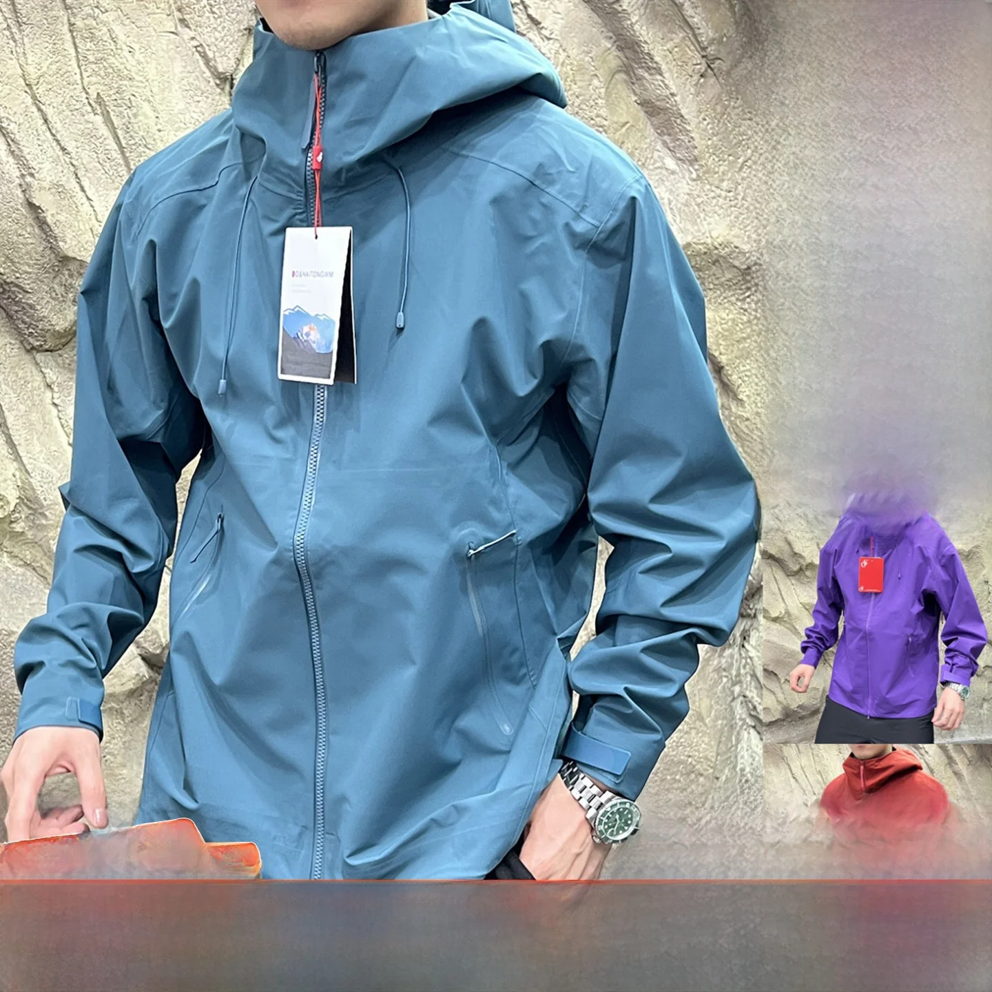 

BT Series Hard ell King 3D Tailored Full Glue Outdoor Windproof Waterproof Jaet for Men And Women in Autumn Stand Fit ...