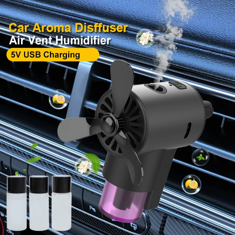 

Автомобильный освежитель воздуха, умный ароматический диффузор, вентиляционное отверстие, увлажнитель тумана с эфирным маслом, 5 В, USB-питание от аромата, ароматерапия