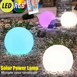 Su geçirmez LED çim ışığı güneş Powr RGB bahçe renk değişimi parlayan top otel dekorasyon ışıklandırma Orbs yüzme havuzu topu