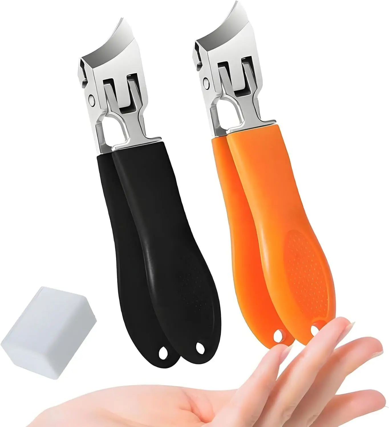 Wide Jaw Opening Anti-Splash Slanted Nail Clipper Oblique Blade Ingrown Toenail Clipper Hard Nails Pet Pedicure Manicure Tools