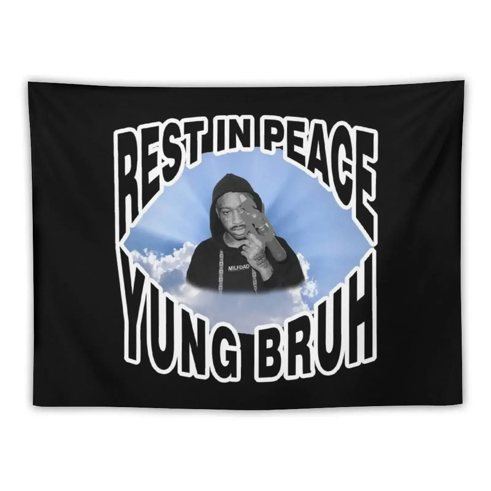 RIP YUNG BRUH Essential . Tapestry Home Supplies Decoration Pictures Room Wall Aesthetic Room Decors Tapestry