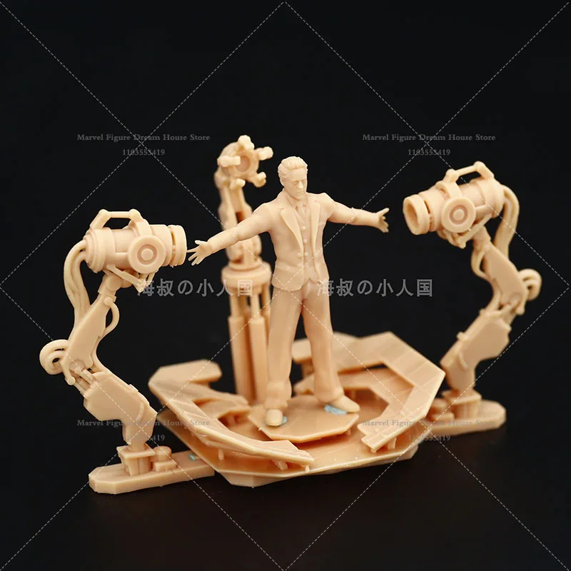 A035 Miniatur-Sandtisch im Maßstab 1:64 im Maßstab 1:43, Simulationsszene, Puppen, Tony Armor, Entfernungstisch, unpanited, weißes Minifigurenmodell