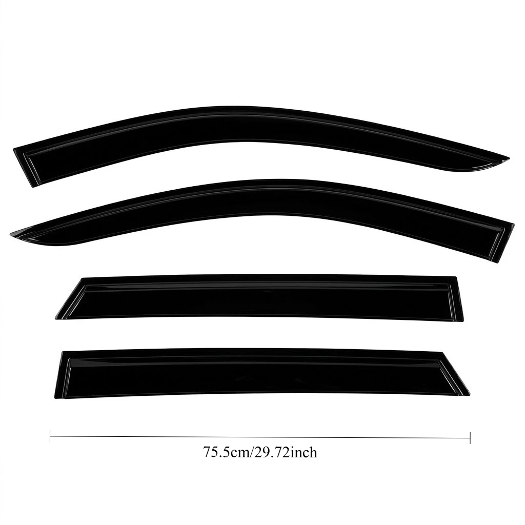 Car Side Window Wind Deflectors Rain Guards For Hyundai Tucson 2021-2025 Double Cab Weathershield Sun Visor 4PCS