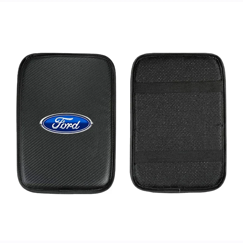 Car Center Console Armrest Box Protective Pad Carbon Fiber Soft Pad For Ford Focus 2 3 Mondeo Fiesta Kuga Ranger Escort Explorer