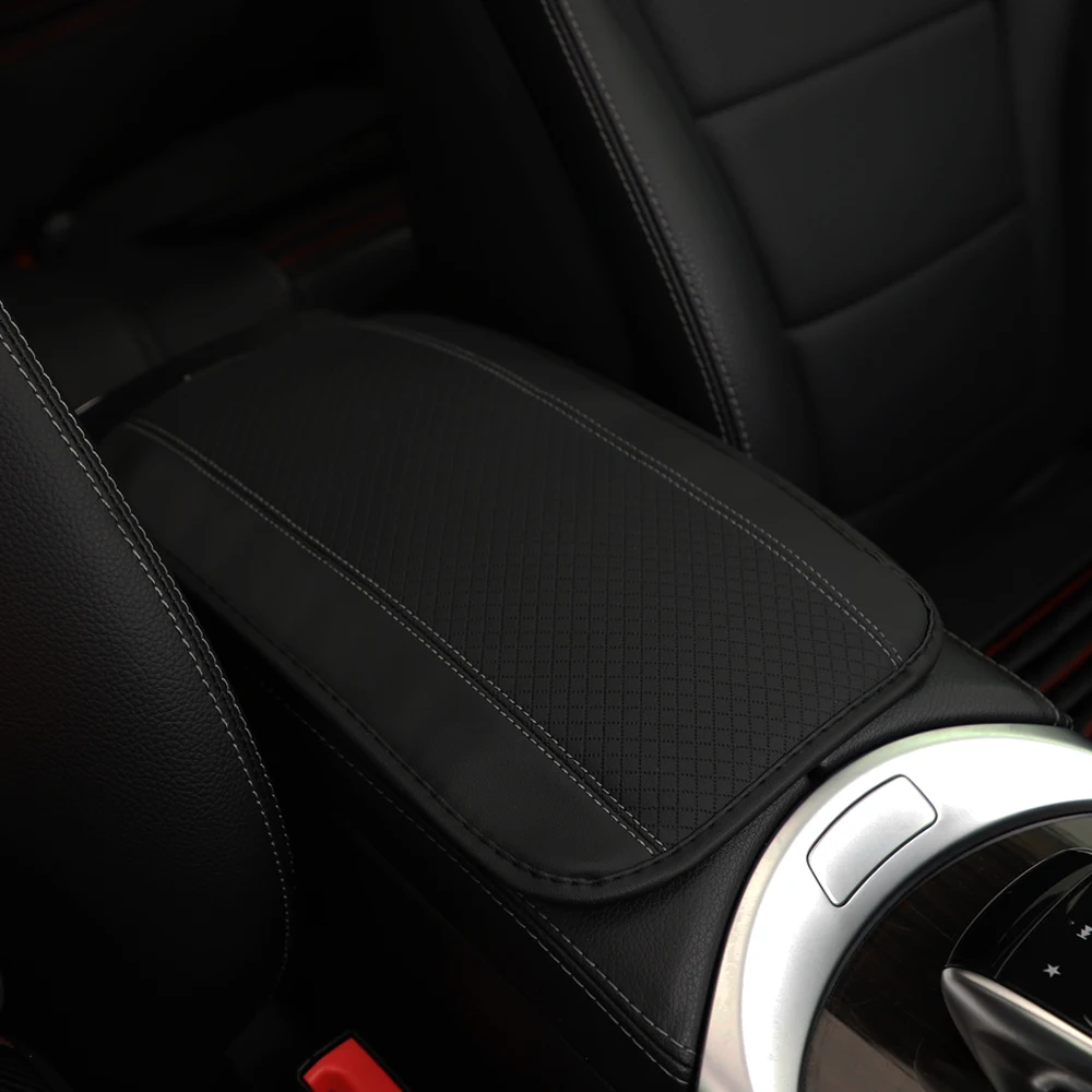 1 PU Comfortable Embossed Waterproof Anti-fouling Car Armrest Cushion Central Control Cushion Automotive Supplies view 6