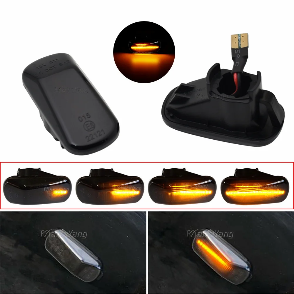 For Honda Stream S2000 CR-V HR-V Civic City Fit Jazz Accord Dynamic Fender Side Marker Turn Signal Repeater Light