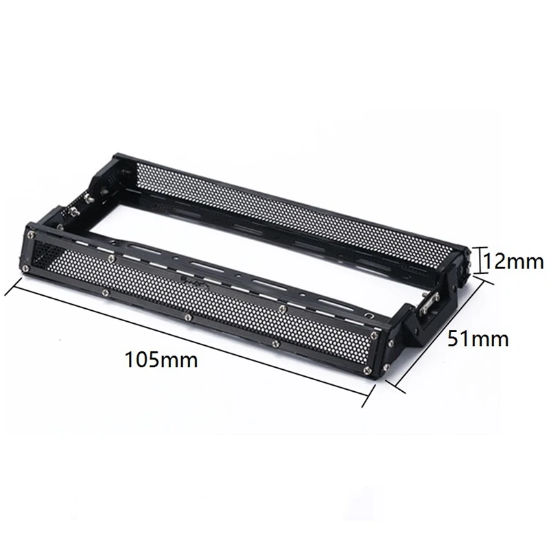 Metal Luggage Carrier Roof Rack For WPL D12 1/10 RC Car Upgrade Parts Decoration Accessories