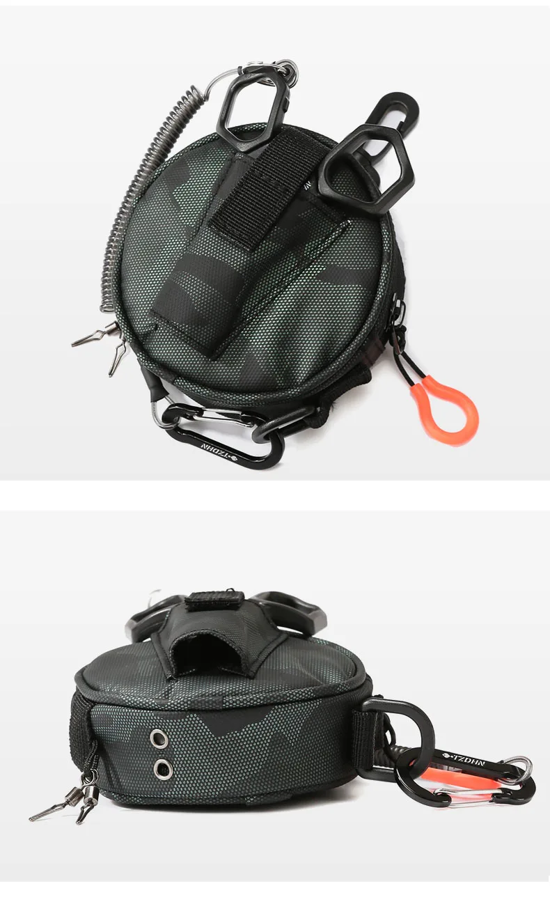 Taktische Molle Tasche Angelschnur Hängen Tasche mit Köder Zangen Halter Mini Brieftasche Karte Schlüssel Pack Camping Wanderung Jagd Geldbörse – Detail 9