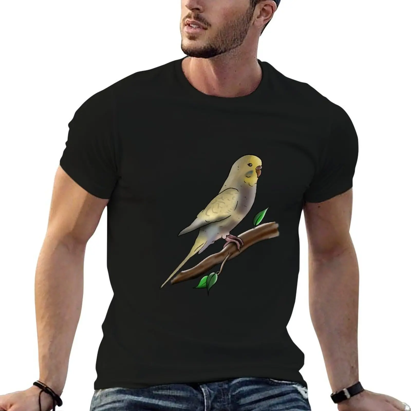 

Budgie T-Shirt anime t shirts for man t shirts for man cotton T-Shirt