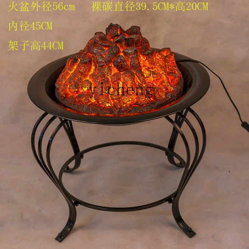 XL Electronic Fireplace Core Background Wall Embedded European Living Room Decorative Cabinet
