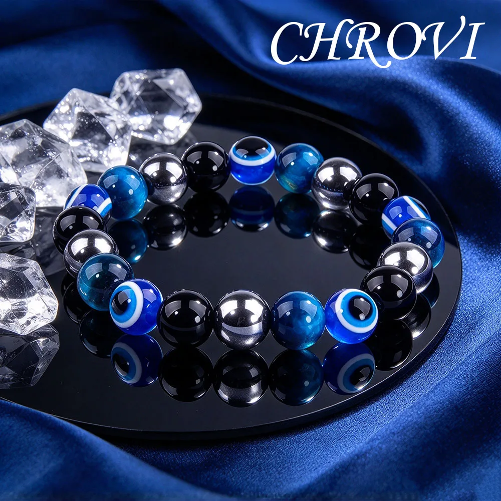 Exquisite natural stone bracelet - Bestows wealth and protects health. Obsidian tiger eye bracelet for both men and women.