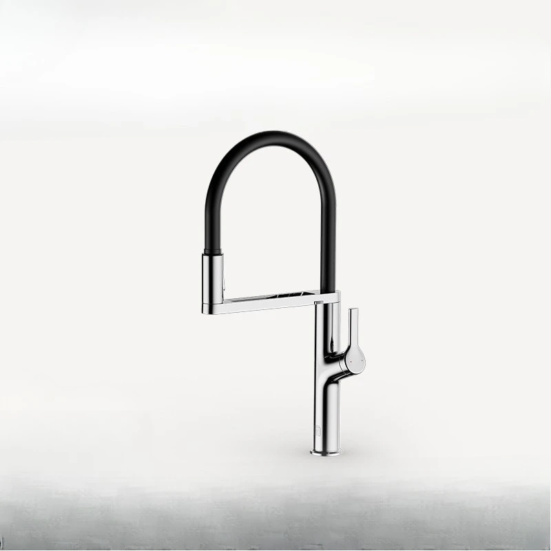 

Kitchen hot and cold faucet, anti-splash, induction, pull-out type