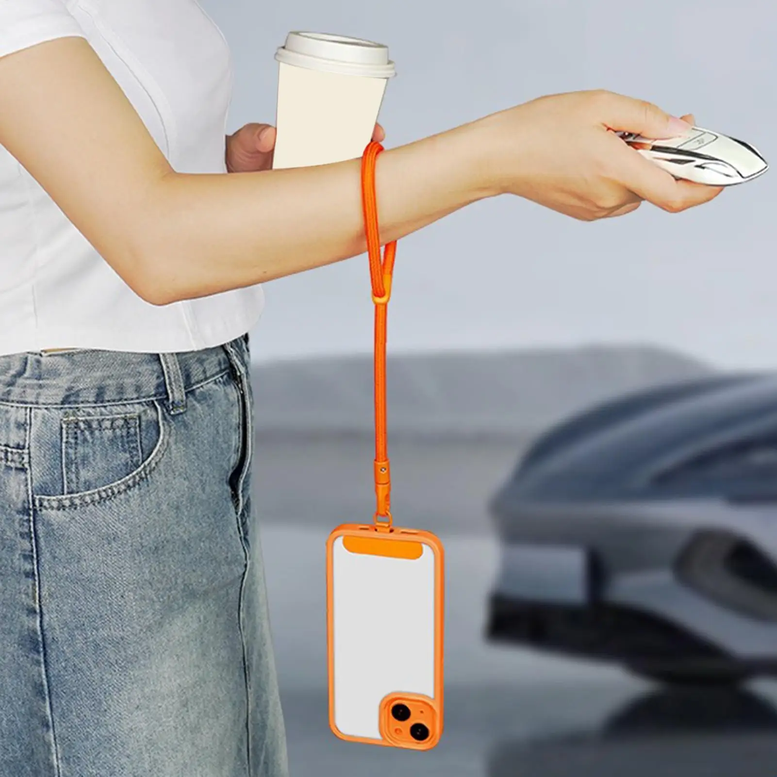 

Ремешок для телефона с защитой от кражи, регулируемый, для активного отдыха, путешествий, прогулок, кемпинга, походов, пикников