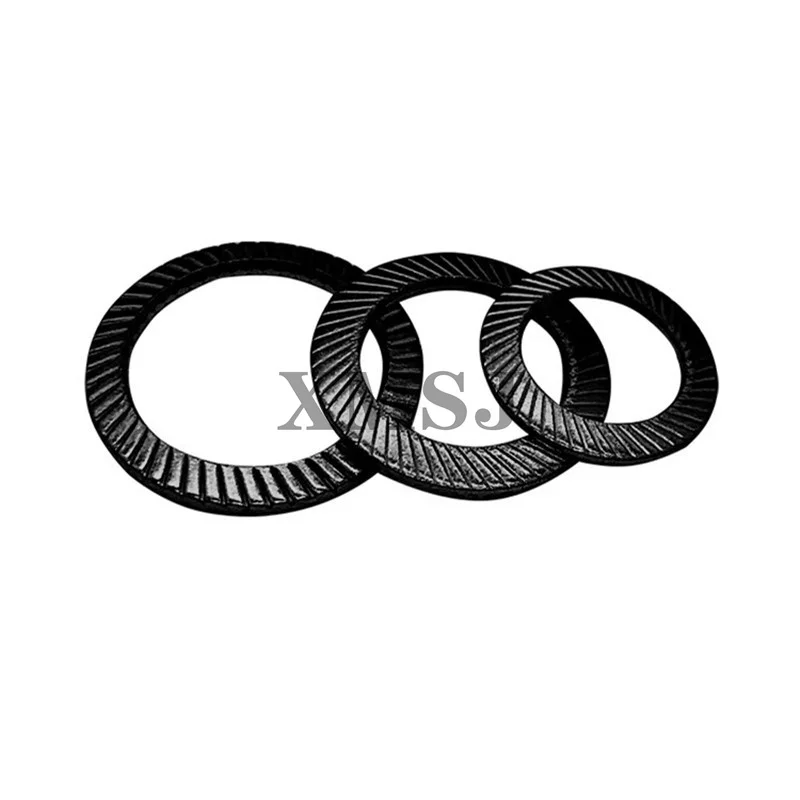 65Mn lightweight double-toothed locking washer DIN9250S knurled butterfly gasket anti-Snower gasket