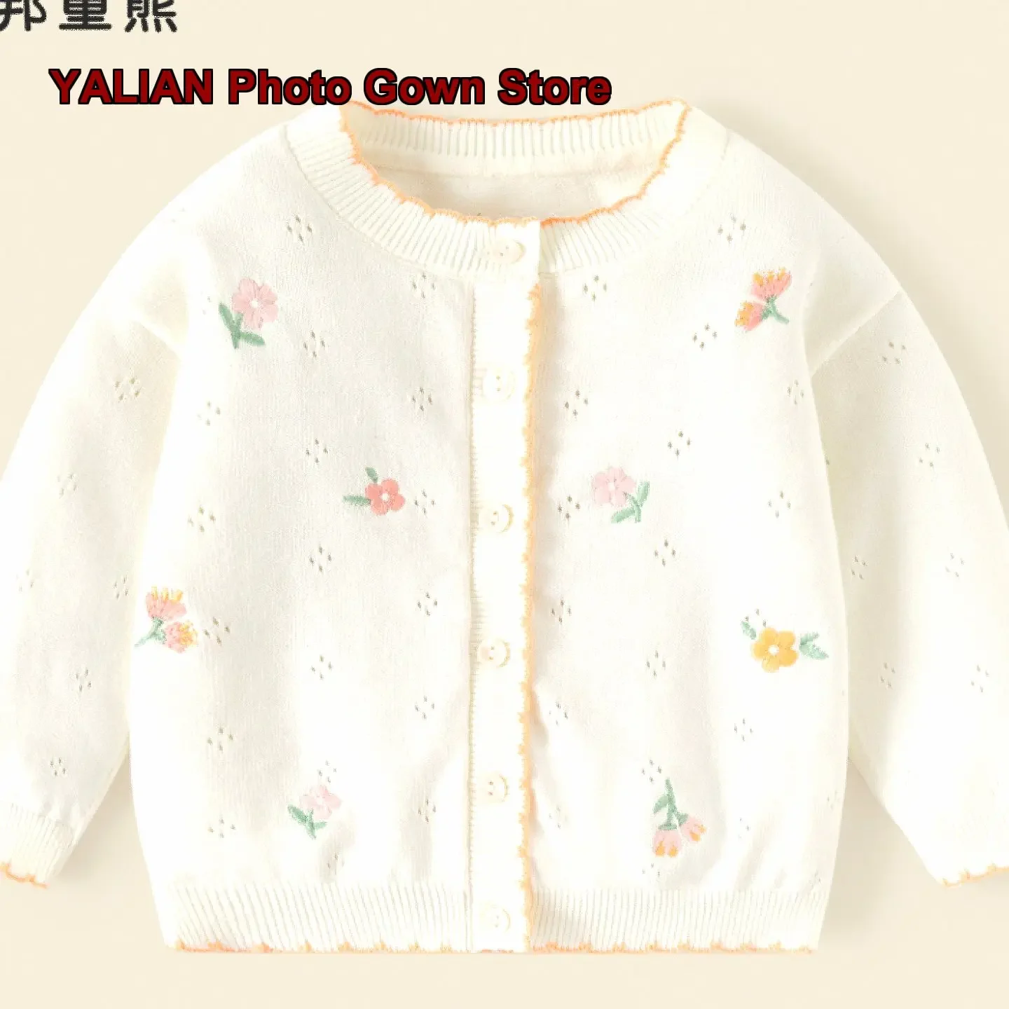Infant Knit Cardigan Thin Baby Girl Air-Conditioning Shirt Summer Girls Outerwear Linen Top Children Kids