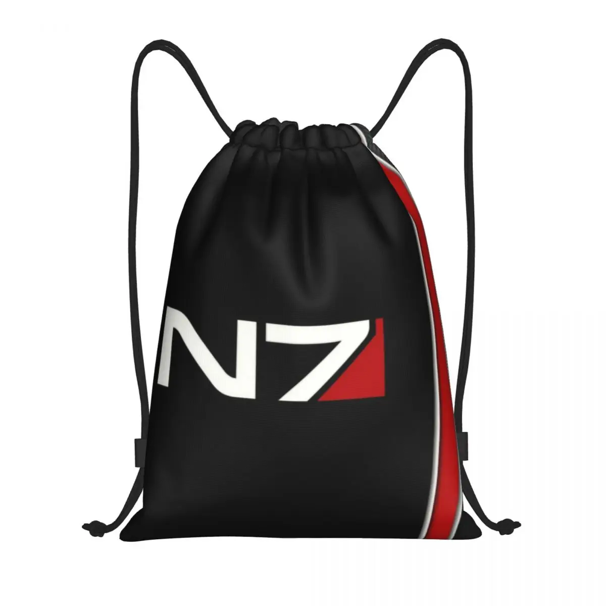 N7 Mass Effect Emblema Drawstring Mochila Sports Gym Bag para Mulheres Homens Aliança Militar Video Game Shopping Sackpack