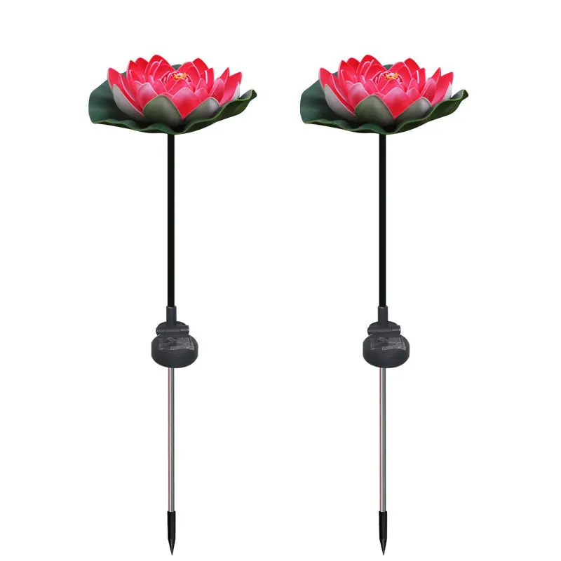 Solar LED Lotus Path Light Outdoor Tuindecoratie Waterdichte Gazonlamp Nieuwe Stijl Grensoverschrijdend