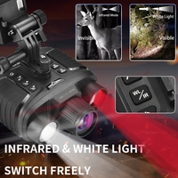 New Arrival NV8360 4K Night Vision Helmet Goggles Digital Binoculars Infrared & Flashlight Head Mounted Night Vision Hunting