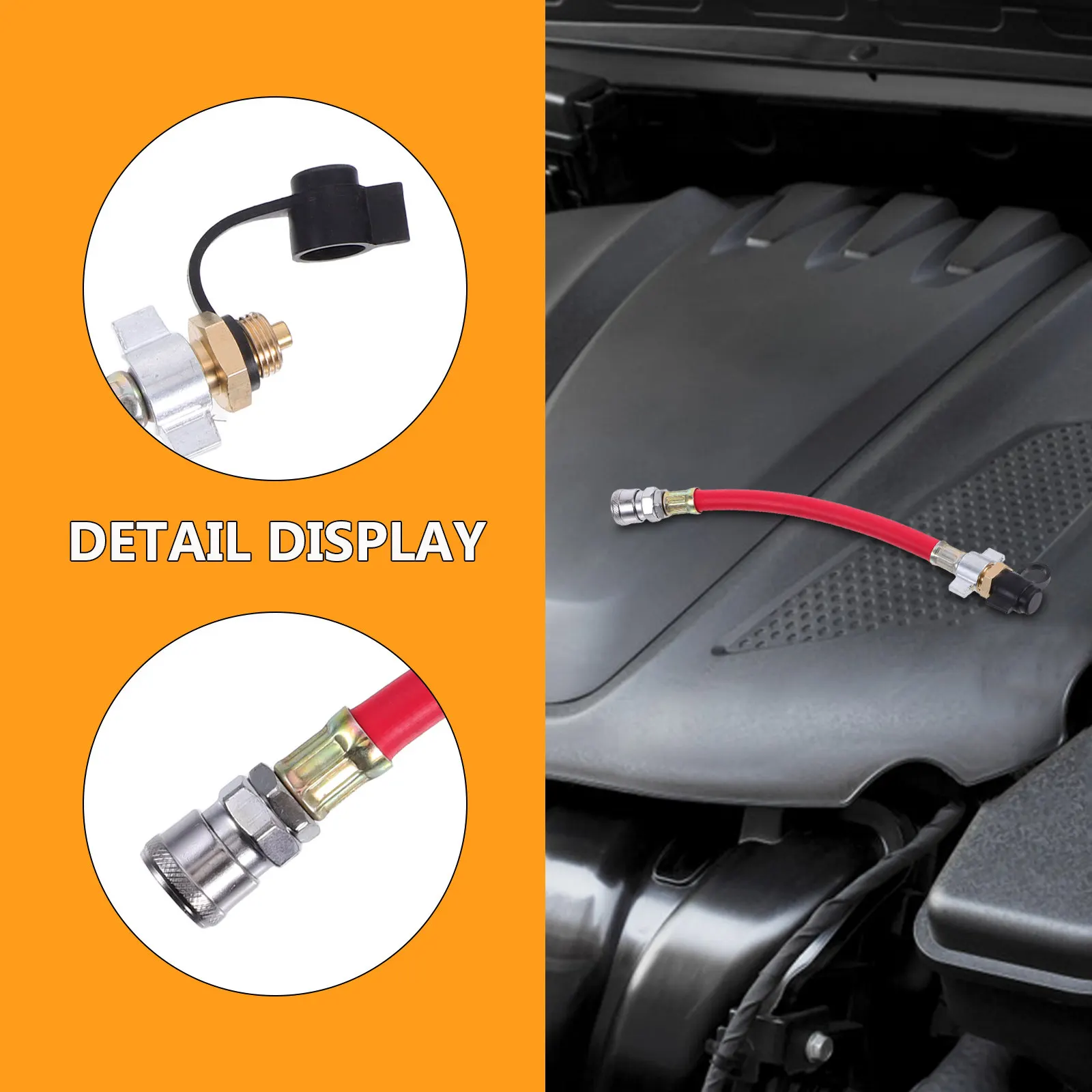 1Set Truck Air Hose Quick Release Adapter Heavy Duty High Pressure Air Pump Connector for Trailer Pneumatic Systems
