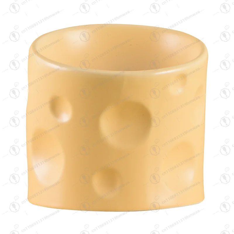 

Environmentally friendly cheese-shaped ceramic pet bowl cervical spine cat and dog food pet supplies