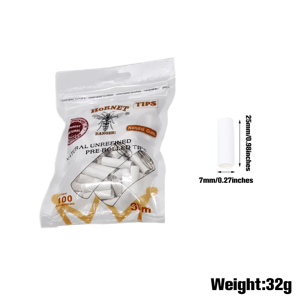 الدبور الطبيعي سليم السجائر المتداول تصفية نصائح 5 مللي متر 6 مللي متر 7 مللي متر مرشحات الورق غير المكررة اكسسوارات التدخين