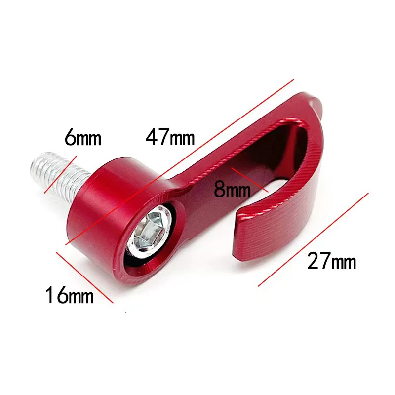 Gancho Universal de aleación de aluminio CNC para motocicleta, soporte de gancho de un solo orificio para casco, bolsa de transporte para bicicleta de cross, Scooter Eléctrico, ciclomotor