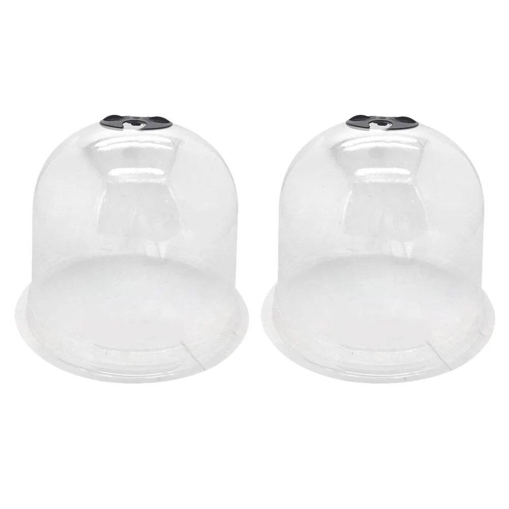 

2 Pcs Plant Humidity Dome Seedling Insulation Cover Terrarium Anti-freeze Mini for The Pet Nursery