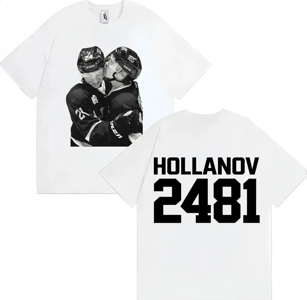 2481 T-shirt Heated Rivalry Shane Hollander‌ Ilya Rozanov Hollanov Retro O-Neck T Shirts Oversized Cozy Cotton T Shirt Unisex