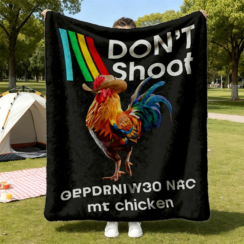 Dont Shoot I Need Apricots for My Chicken Scrappy Flannel Blanket, ARC Survival Evolved Flannel Throw, Gifts for Gamer