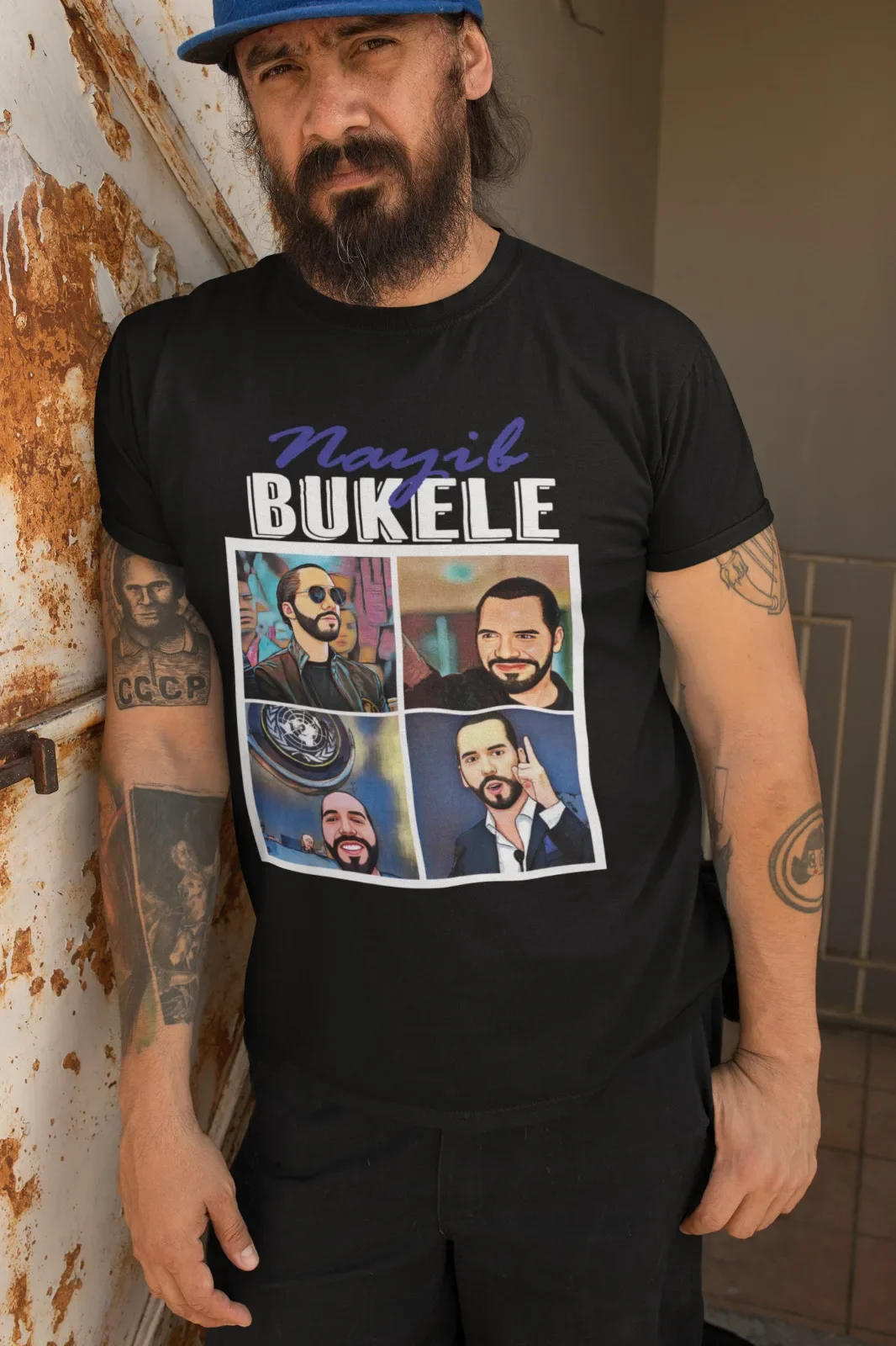 Nayib Bukele Short-Sleeve T-Shirt, El Salvador shirt, Presidente Nayib Bukele