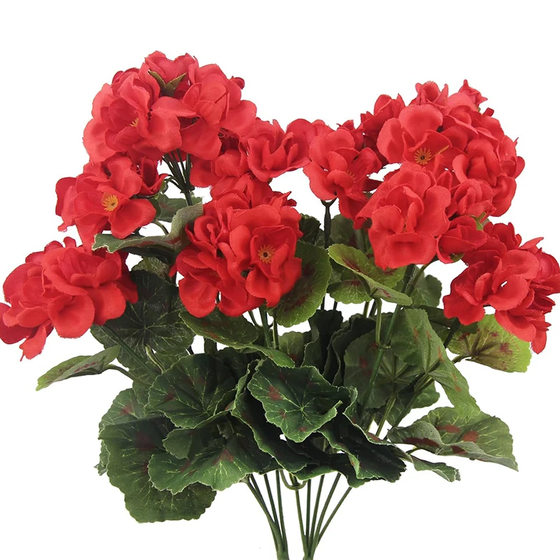 

1Pc Artificial Plant Silk Begonia Flower Outdoor Garden Arch UV Protection for Wedding Decor Home Room Decoration Bride Bouquet