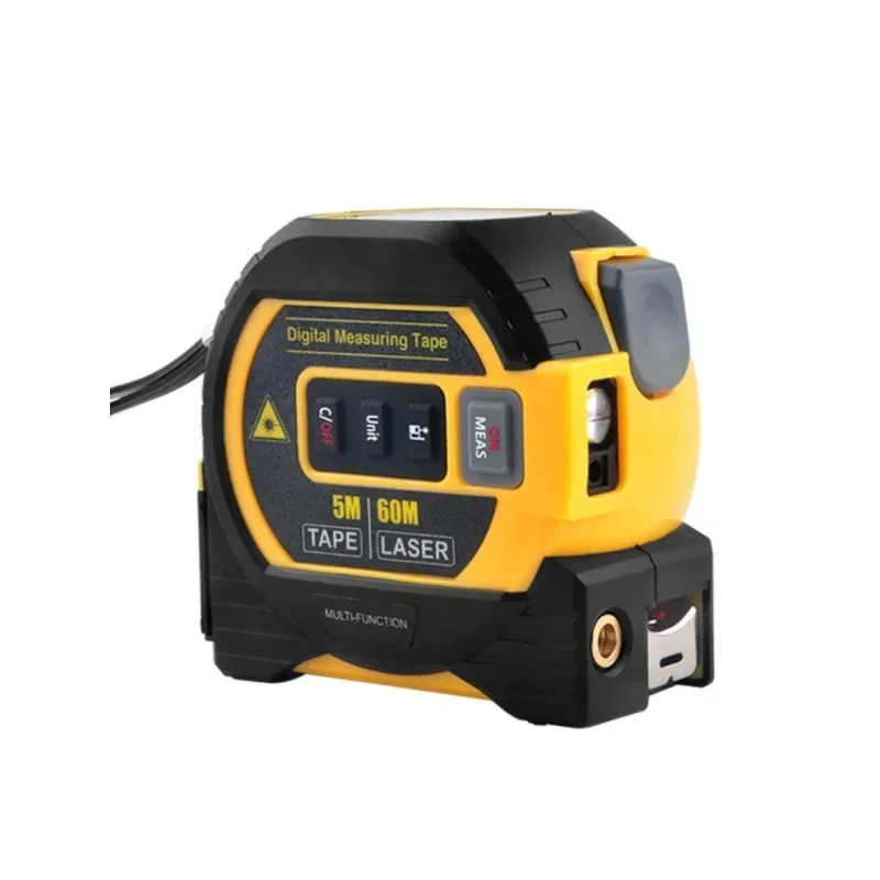 Laser rangefinder + crosshair + 5m steel tape measure