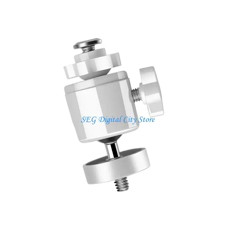 U75B No Drill Camera Mount for Curtain Track, Adjustable Ball Head 1/4 Thread Holder for Indoor and Window Placement