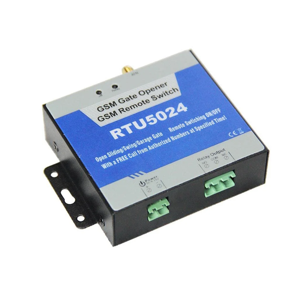 Abridor de puerta GSM, interruptor de relé remoto, bomba de puerta de garaje, luz, ventilador, Motor, controlador inalámbrico de encendido/apagado, RTU 5024