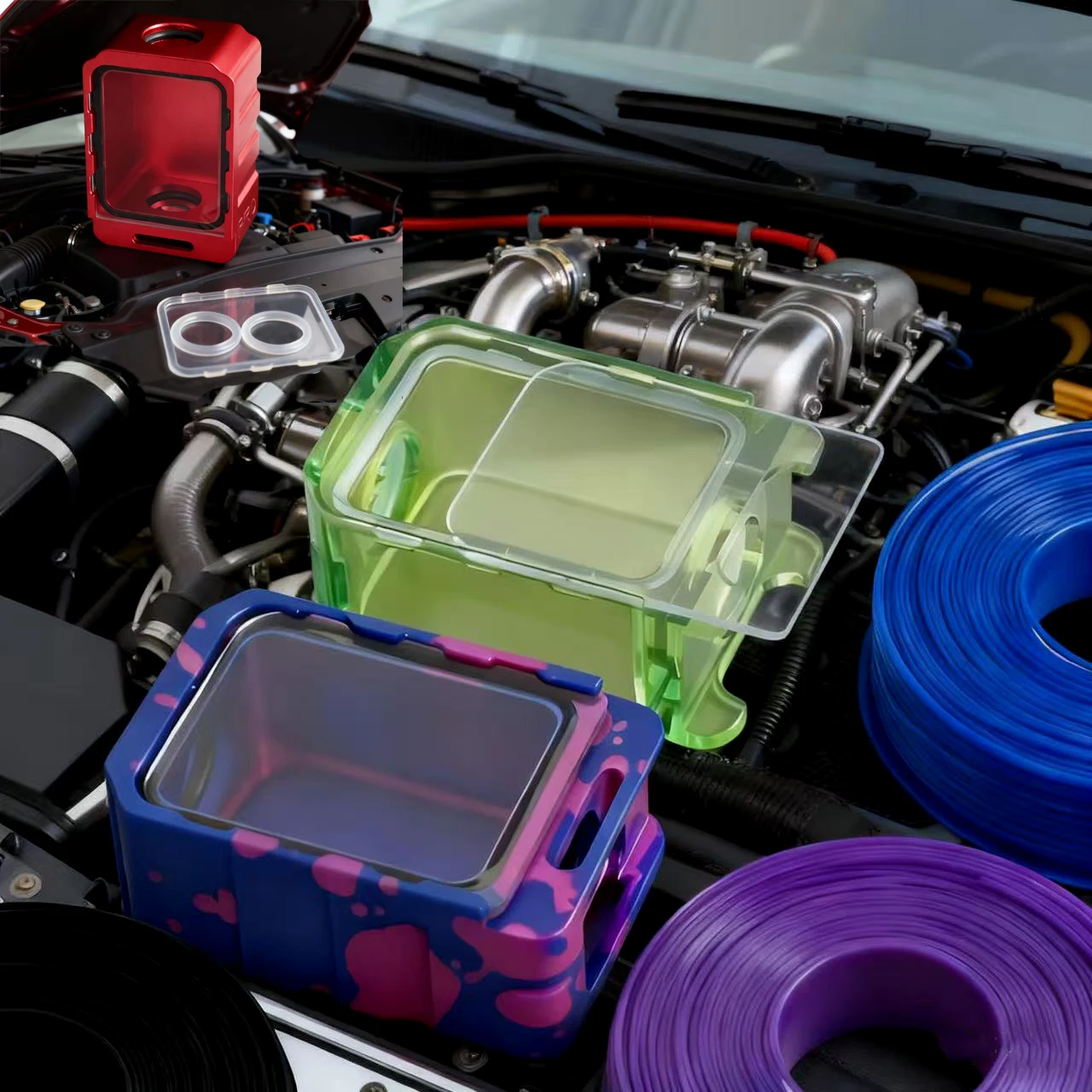 

3D Power Tool Accessories Shelves Box for BB Ambitio Boro Storage Box glass cover Silicone O Ring stury one Dispaly Stand Bridge