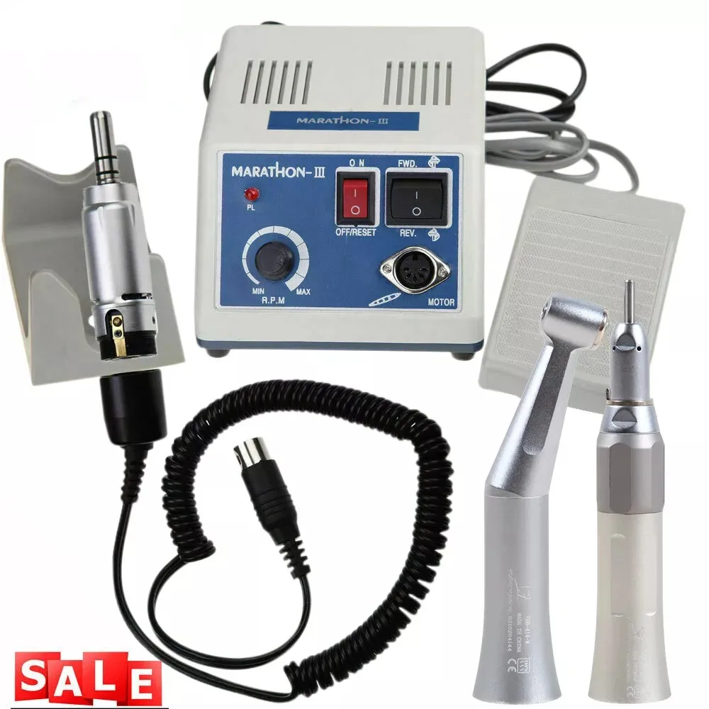 

Dental Lab Marathon Electric Micromotor/ E-Type /Slow Low Speed Contra Angle/Straight Handpiece Fit Nsk