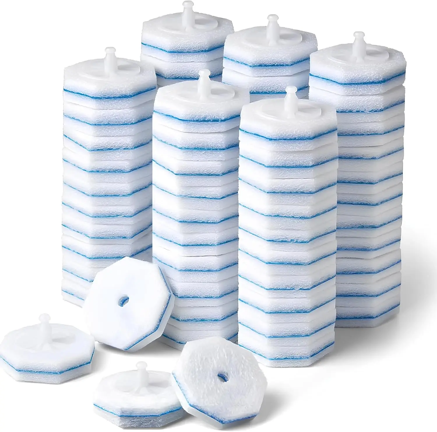 

60 Pack Toilet Wand Refills, Instant Foam Cleaning, Secure Lock No Slipping, Odor Neutralizing, Easy Snap-On Design