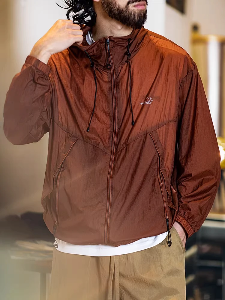 

Large Size UPF50 Lightweight Breathable Summer Outdoor Sports Sun Protection Clothing Men's Loose UV Protection Outerwear