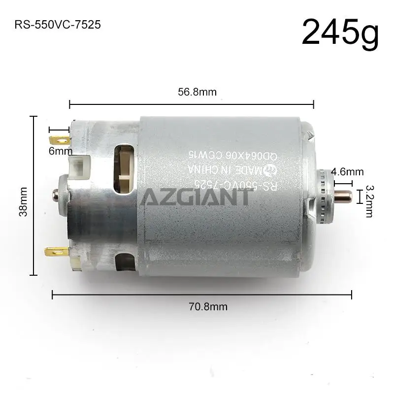 for original RS-550VC-7525 5V12V14V High power high speed motor DIY vehicle model permanent magnet powerful machine 550 DC 8520