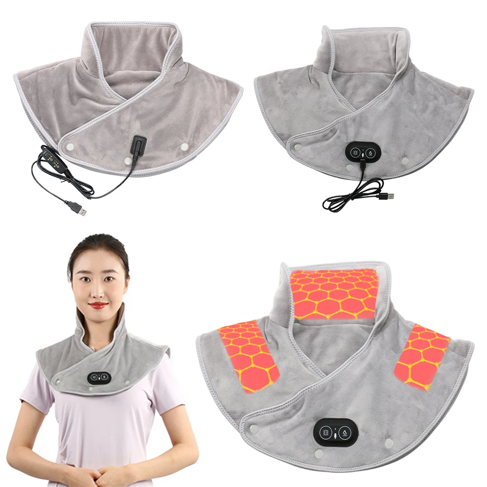 

Electric Heating Shoulder Neck Pad Massager 3 Heat Settings Fatigue Warm Back Brace Tool Birthday Christmas Gifts for Mom Dad