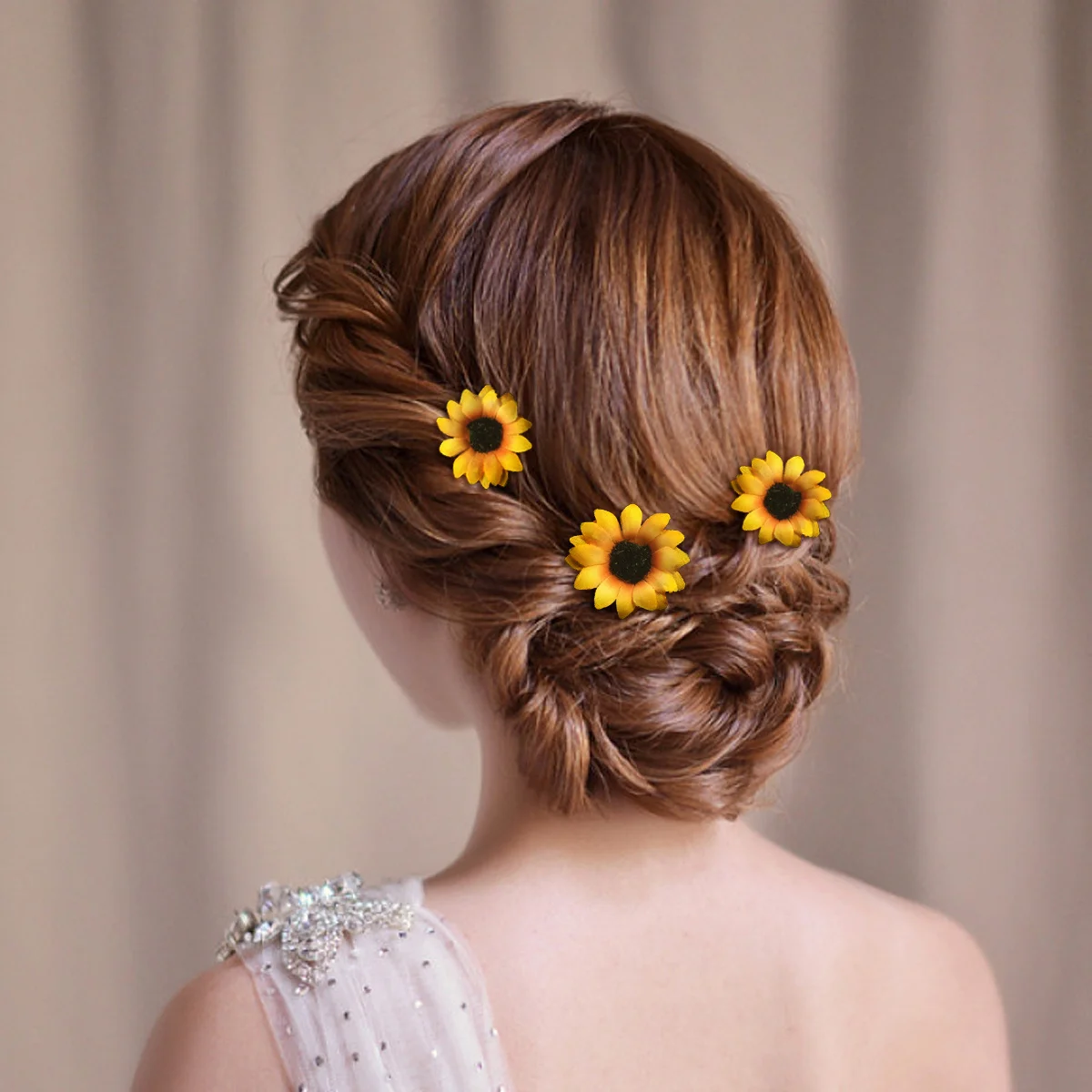 

8pcs Daisy Clips For Kids Yellow Sunflower Flower Barrettes Kid Hairpins Sunflower Hairpins Durable Girls Hair Accessories