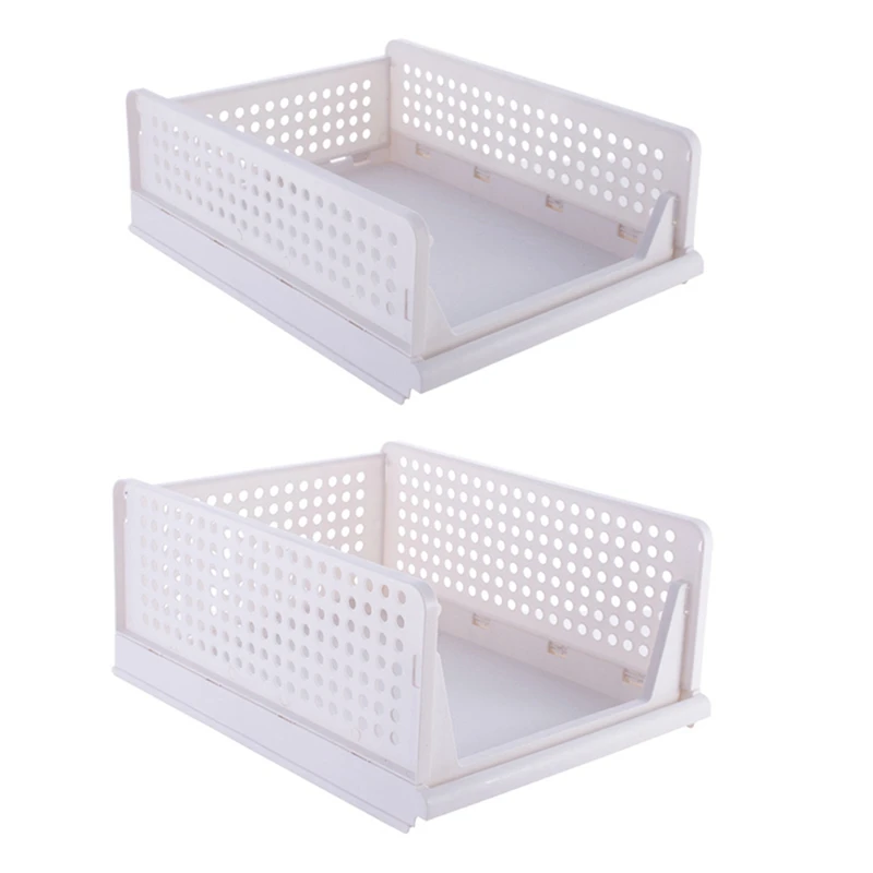 Stackable Clothes Storage Basket Drawer Storage Basket Wardrobe Storage Layered Partition Wardrobe Storage Basket