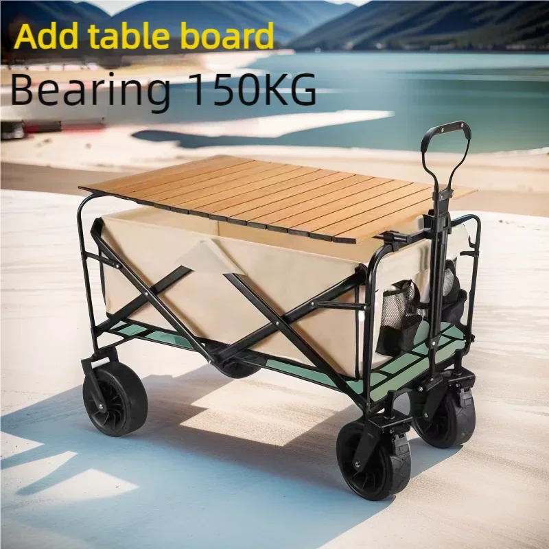 Outdoor Camping Folding Handcart, Small Carts, Household, Lightweight, Shopping, Gathering and Storing, Campsite