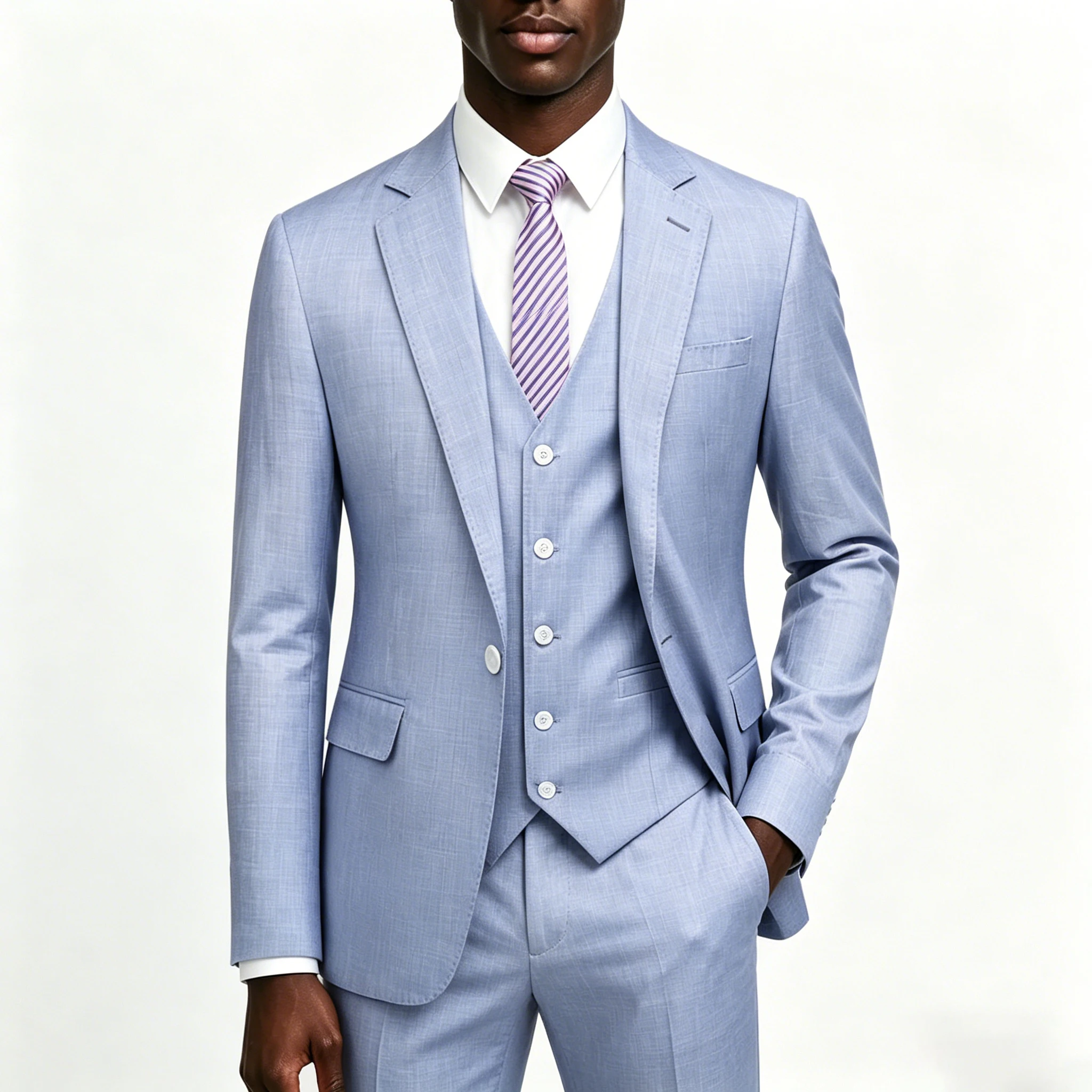 (Blazer + Weste + Hose) Herren Business Casual Formelle Arbeitskleidung Trauzeugen Bräutigam Hochzeitsanzug Abschlussball Gesellschaftsparty Smoking