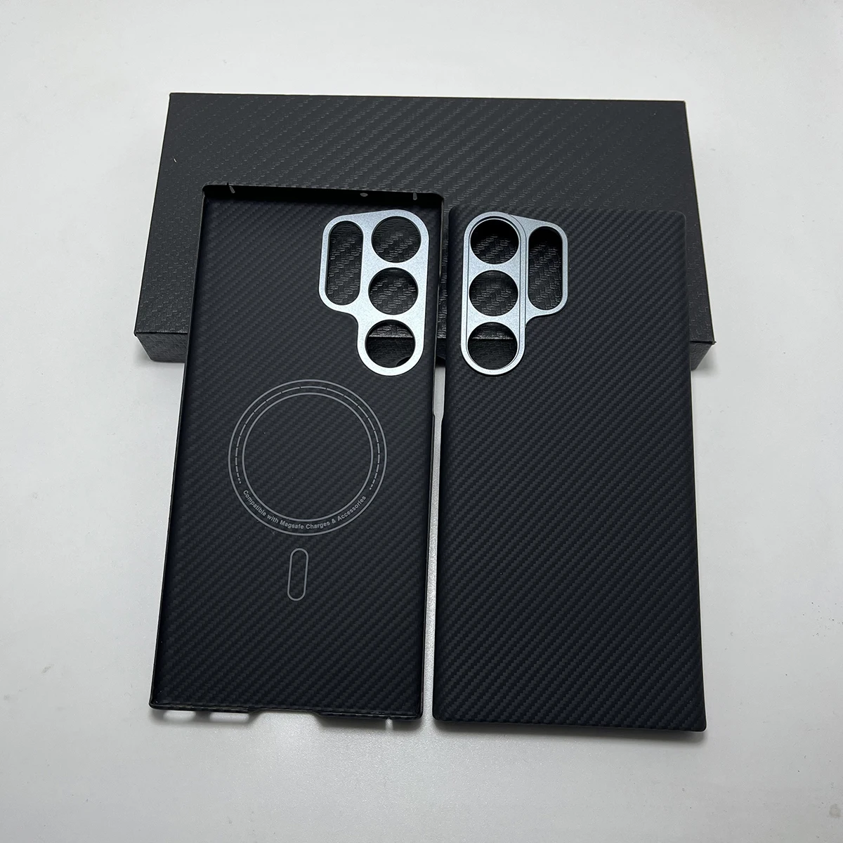 

For Magnetic magsafe carbon fiber case for samsung galaxy S25/ S24 /23 ultra case Thin light Aramid for galaxy S25 carbon case