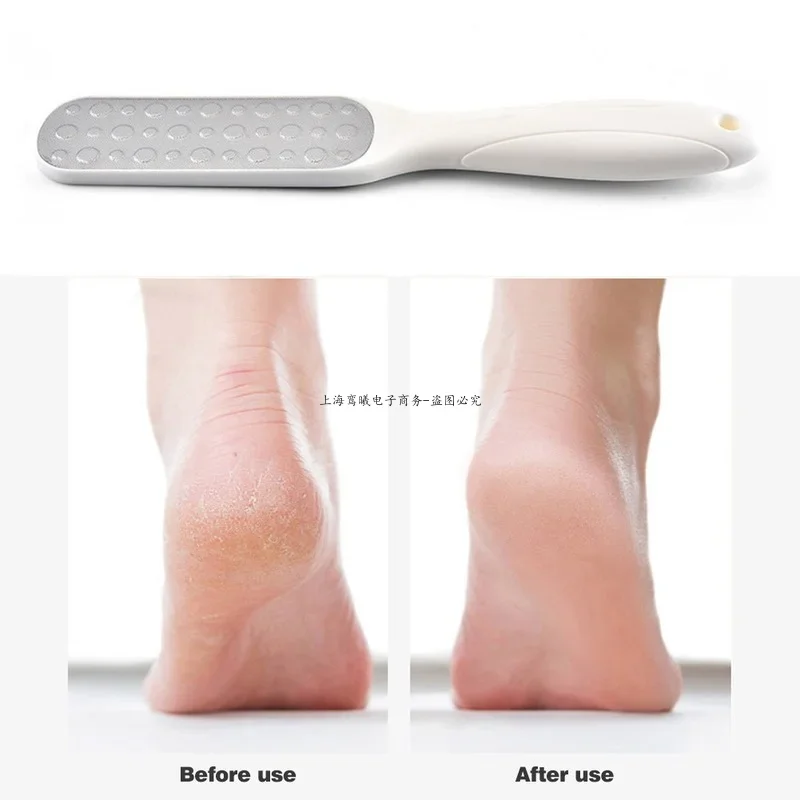 New 1pcs White File Foot Grater Double Side File Professional Rasp Heel Grater Hard Dead Skin Callus Remover Tool Pedicure