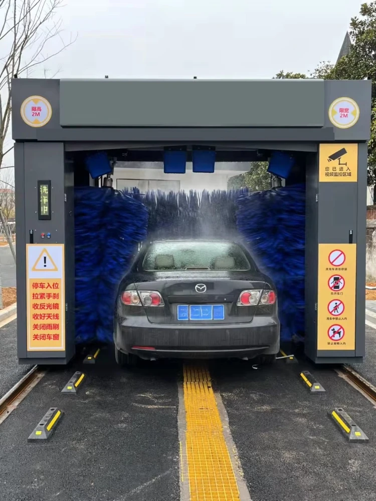 Latest Design Automatic Car Wash System Tunnel Type with Conveyor Belt and Touch Free Drying Technology