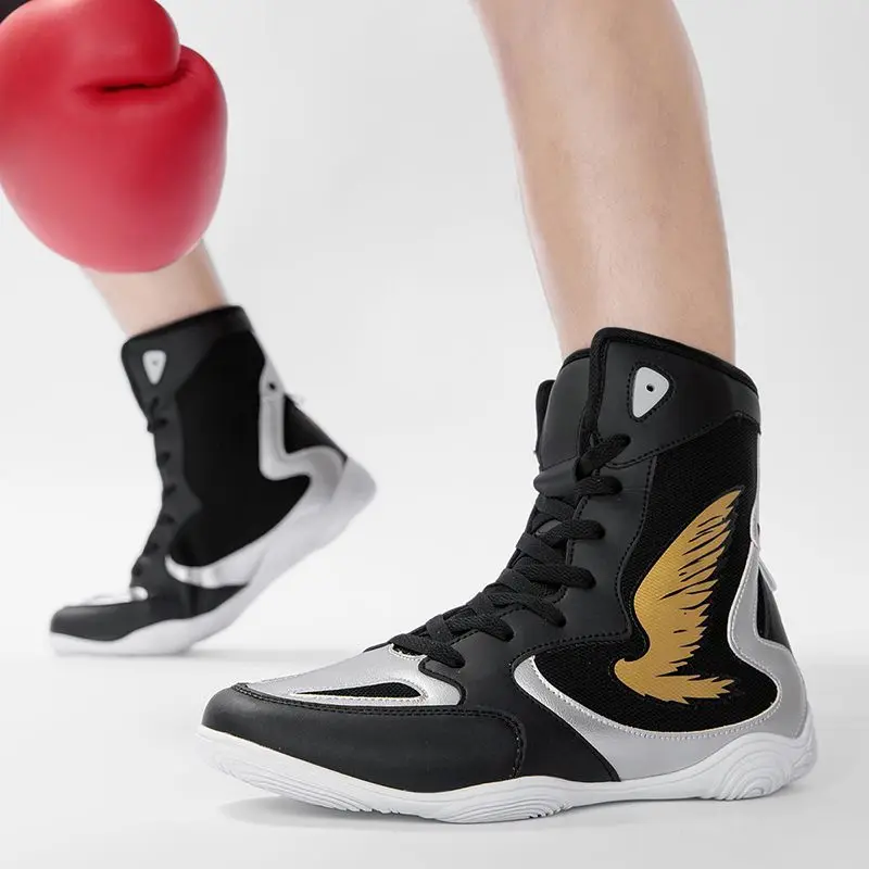 Good Quality Men Women Wrestling Sneakers Professional Boxing Sport Shoes for Unisex Anti-Slippery Couples Gym Training Shoe